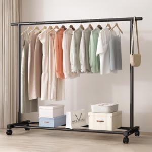 로프트앤가구 이동식행거 넓이조절행거 미니 1단홈쇼핑행거 조립형 스탠드 선인장 옷걸이 미드센 틈새튼튼