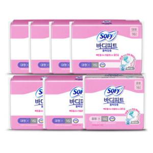 쏘피 바디피트 볼록맞춤 대형 16P 6개 + 중형 16P