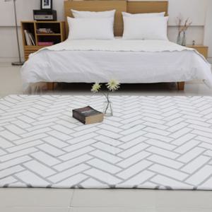 (단하루특가)데코인 극세사 헤링본카페트 사계절용 거실러그 150X100cm