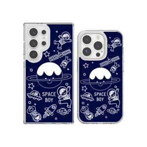 최신 귀여운 갤럭시 아이폰 케이스 맥세이프 우주소년 / 핸드폰케이스 S26 S25 S24 17 16 15 프로 울트라