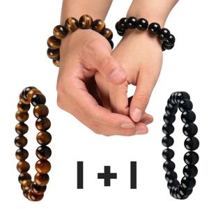 건강팔찌 1+1 패션팔찌 종교 남녀공용 호안석 원석팔찌 십자가팔찌 1+1+사은품 까지