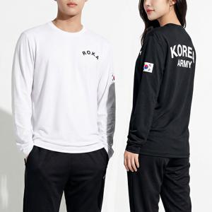 남여공용 빅사이즈 긴팔 티셔츠 쿨링 스판 군인 로카 커플티 스포츠웨어