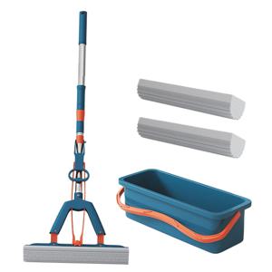물청소 펄프 막대걸레 사무실 바닥 유리창 물걸레 밀대  펄프2개+물받이통 증정