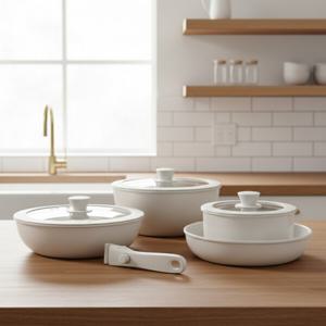 손잡이 탈부착 세라믹코팅 냄비 8종 set