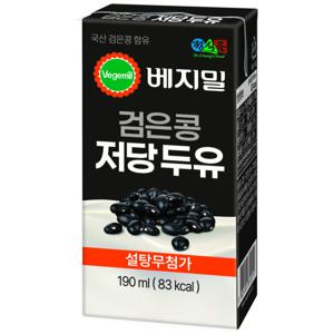 베지밀 검은콩 저당 두유 190ml 24개