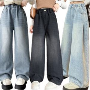 주니어 여아 청바지 초등여아옷 카고 벌룬 바지 와이드 버뮤다 팬츠 봄 가을 신상 상하복 주니어옷 더체리