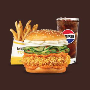 (맘스터치) 매직풍 싸이버거 세트