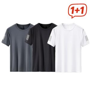 1+1 슬기로운 반팔 생활 기능성 라운드 아이스 반팔티셔츠 통기성 좋은 매쉬 원단으로 시원하게~