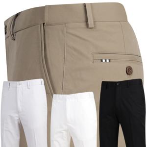 골프바지남성 링클프리 면 스판 남성여름골프바지 화이트슬랙스