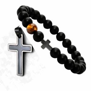 십자가 팔찌 1+1 목걸이 패션 연인 주얼리세트 데일리 크로스 기독교 교회용품 좋은제품+사은품