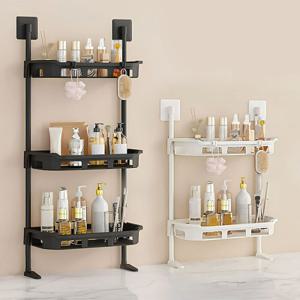 욕실정리 무타공 다용도 한뼘수납 틈새 선반 2단/3단