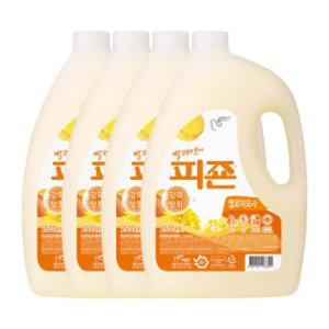 피죤 섬유유연제 2500ml 4개 옐로미모사