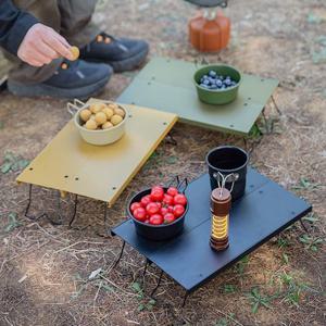 브리즈문 초경량 캠핑 사이드 보조 미니 테이블 백패킹 폴딩 접이식 휴대용 탁자 식탁