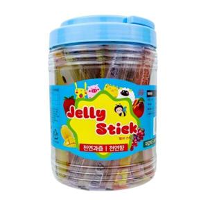 젤리코 진진 젤리스틱 817g 대용량 우뭇가사리 과일맛 스트로우 젤리 어린이 간식