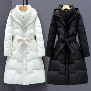 여성용 롱패딩 후드 캐주얼 경량패딩 겨울코트 나른한 패딩점퍼 따뜻한 아우터