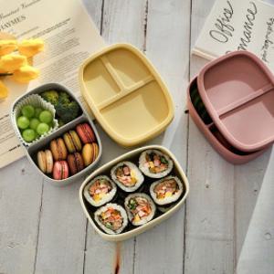 실리콘 직장인 도시락통 피크닉 도시락 용기