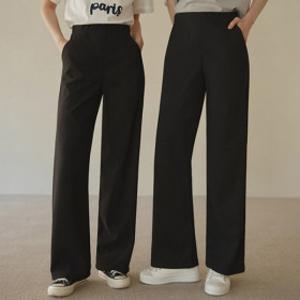 링클프리 올밴딩 와이드팬츠