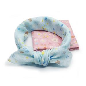 국내제작 손수건 스카프 순면 아사 대형 단체스카프 등산 봄맞이 벚꽃축제 꽃무늬