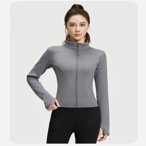 겨울용 스포츠 요가복 티셔츠 집업 자켓 슬림핏 따뜻한 기모 안감 헬스복