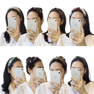 기획전 머리띠 빅플라워 페인팅 빅와이어 배색플라워 실크페더 배색페이즐리 7종 헤어밴드 머리띠