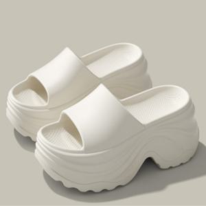 여성 키높이 10cm 통굽 사무실 슬리퍼 실내화