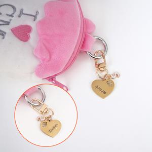 하트 팬던트 키홀더 커플키링 각인 이름표 네임텍 열쇠고리 무료각인+무료배송