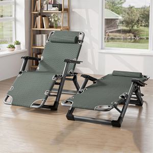 사무실 캠핑 차박용 앞뒤 각도조절 리클라이너 의자 겸용 야전침대