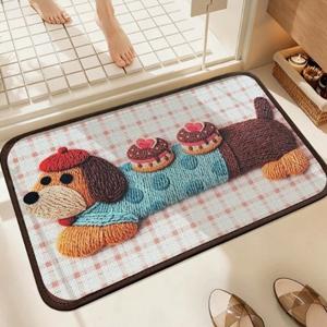 3D 두꺼운 규조토 발매트 60X40 논슬립 미끄럼방지 강아지 동물 욕실 현관 주방매트 1+1 이벤트