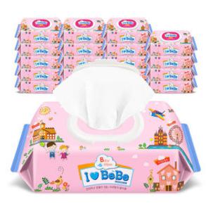 아기물티슈 핑크 캡형X20팩 100매 대용량