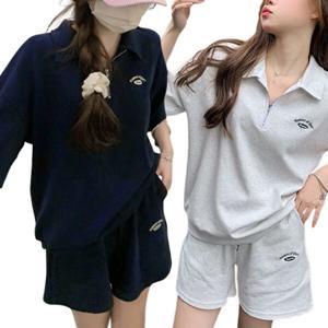 여성 츄리닝 트레이닝세트 반팔 운동복 셋업 여름 아노락세트 OFS-TRNST10