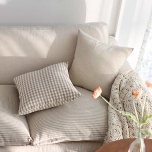 모던 감성 워싱내츄럴 쿠션커버 쇼파 방석커버 쿠션솜 5size
