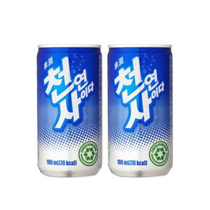 천연사이다 190ml 30캔 2박스 탄산 음료