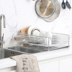 올스텐 물빠짐 스테이 식기건조대 1단