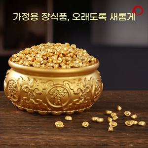 순황동 화수분 황동사금원보 모둠재복통 홈오피스 탁자 장식 소품