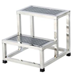 안전 발판 계단식 디딤대 다용도 계단 병원용 2단 스툴 스테인레스 다용도 계단 스탭 작업용 키높이 사다리