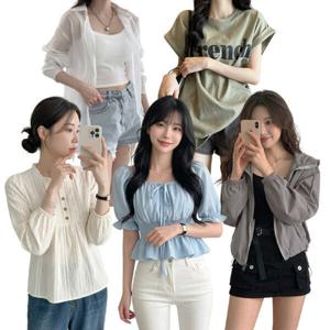 (10%+10%쿠폰) 7120원~ 봄 여름 신상/반팔/블라우스/셔츠/자켓/롱스커트/미니스커트/롱팬츠/숏팬츠
