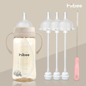 하이비 1단계 추빨대 3P 풀세트 젖병빨대 더블하트 유미 모윰 스펙트라 젖병 호환 아기 빨대컵 100%국내제조