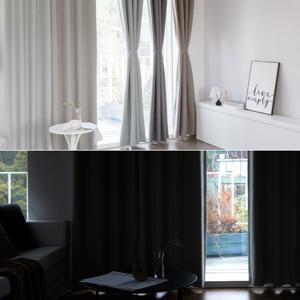 까르데코 트윈어슈어 중형 양면 100%암막커튼 2장