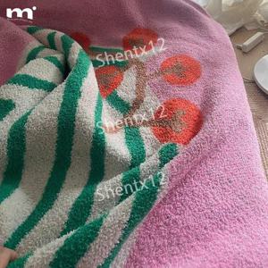 벨벳 니트 블랭킷 무릎 소파 담요