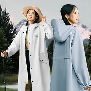 남녀공용 고급 비옷 레인코트 우비 다회용