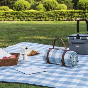 가죽 롤백 방수 체크 돗자리 여행 피크닉 매트 한강 캠핑