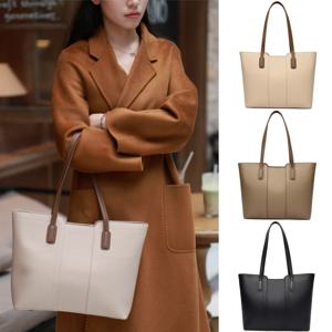 여성용 토트백 가죽 대용량 쇼퍼백 숄더백 핸드백 데일리 직장인 노트북 비즈니스 빅사이즈 고급 가방