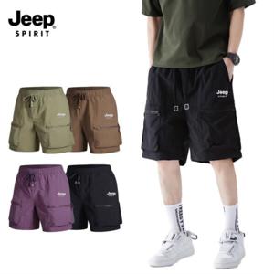 특가 1+1 지프스피릿 JEEP SPIRIT 카고 반바지 여름 숏팬츠 속건 애슬레저 러닝 루즈핏 JPDK553