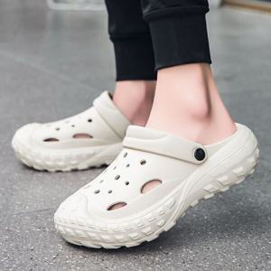 남성 반슬리퍼 펀칭 통기 가벼운 슬리피 비치슈즈 남자 샌들