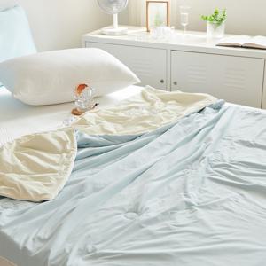 부드러운 쿨 냉감 여름이불세트 양면 차렵이불+베개커버+침대패드 세트(SS)