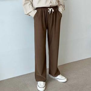 남성 와이드팬츠 통바지 밴딩 캐주얼 패션 데일리팬츠