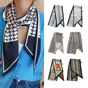 VELUNE 프렌치 패턴 트윌리 쁘띠 스카프