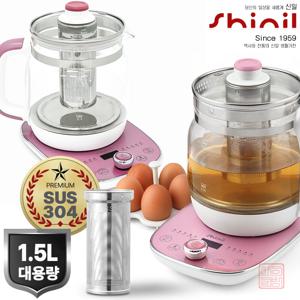 신일 멀티 무선 티포트 온도설정기능 10가지 메뉴선택 스테인리스티망 전기 커피 차 포트 주전자