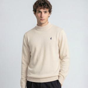 KPL 남성 모크넥 클래식 소프트 터치 풀오버 니트 스웨터 반목 폴라 티셔츠 R-1002