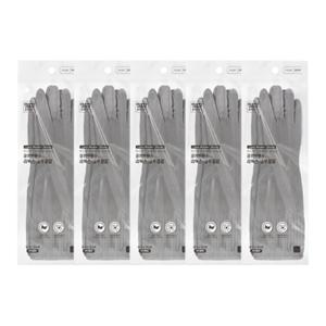 라텍스 고무장갑 롱밴드 10입 노르딕 그레이 S/M/L 식품용